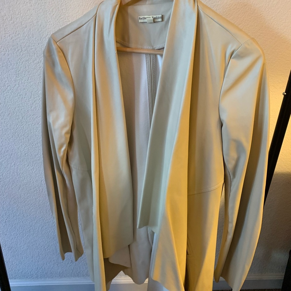 REDBERRY Fashion Beige Women's Jacket (Large).
